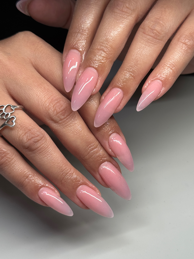 One Color Full Set at Barbaraznails in San Antonio, TX