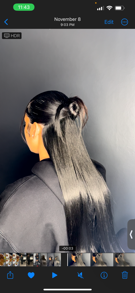 Half up Half down quick weave