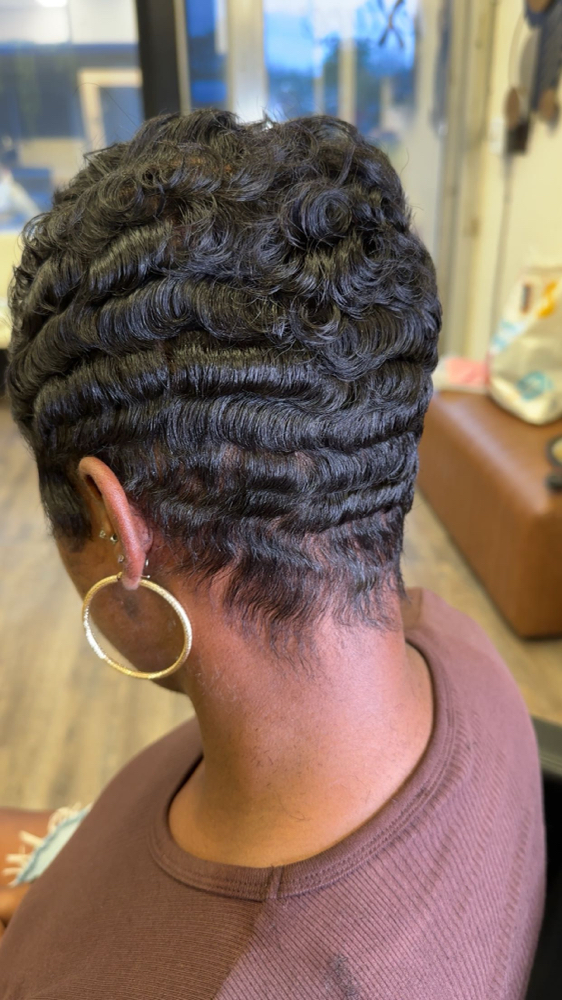 Relaxer Retouch , Cut & Style at Textures Salon in Madison, TN