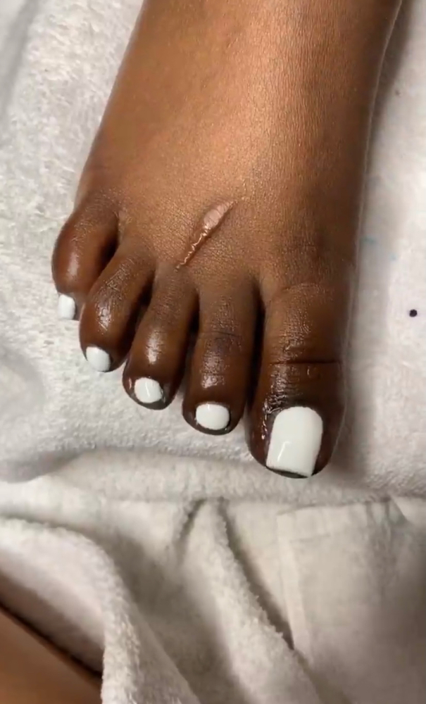 Gel Polish on Natural Toe Nails