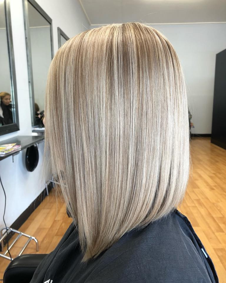 Half Head Highlight Touchup &Cut