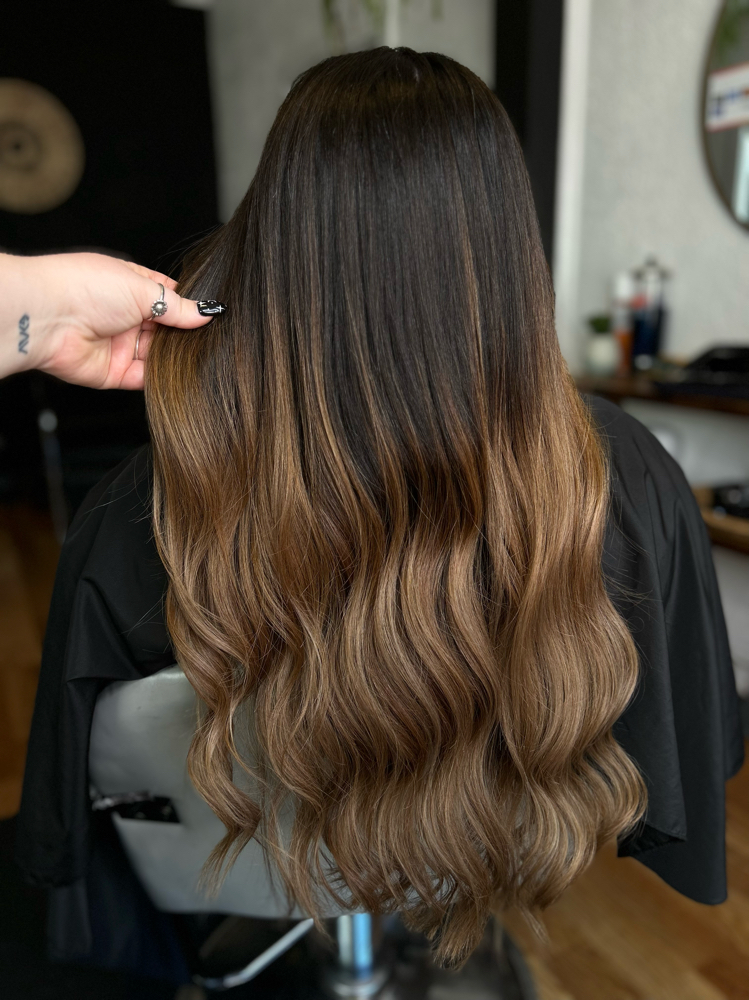 Reverse Balayage at Pretty Parlor By Lyric in Humble, TX