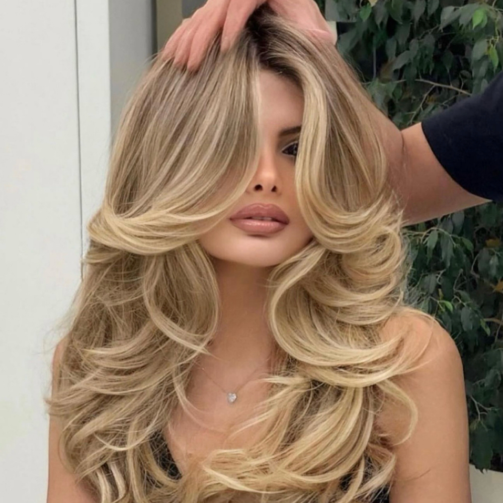 Long Hair Womens Layered Cut at 𝐋𝐀𝐋𝐘 𝐙𝐀𝐌𝐁𝐑𝐀𝐍𝐀  |  Master Colorist in Taylor, MI