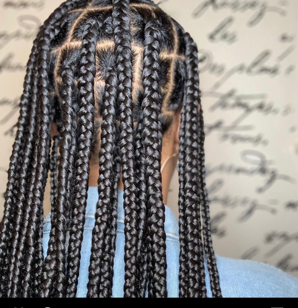 Large Knotless Braids