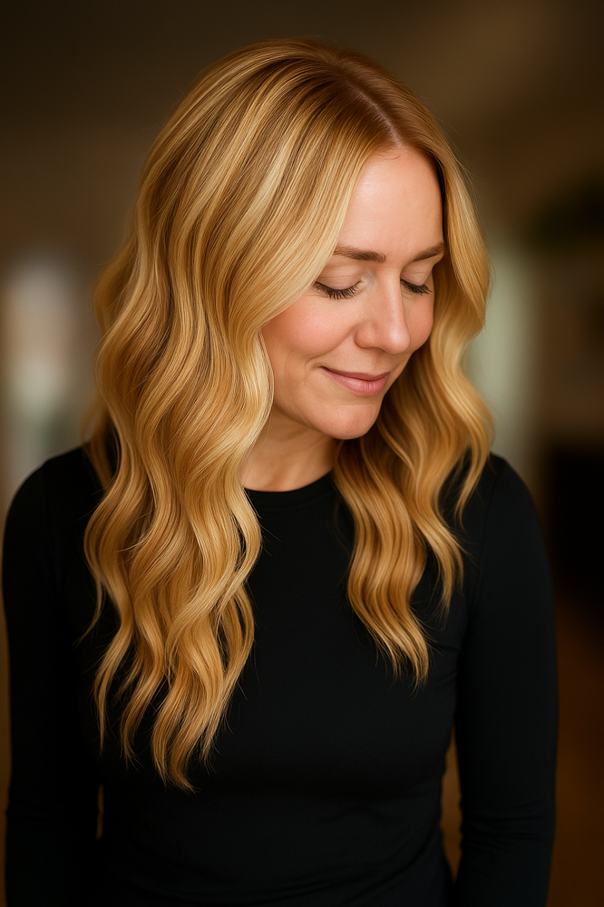 Root Touch Up & Partial Highlight at Lyneé LaMont in Roseville, CA