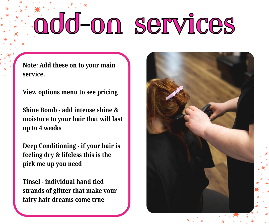 Add-on Services at Hair Of Confidence in Somers, CT