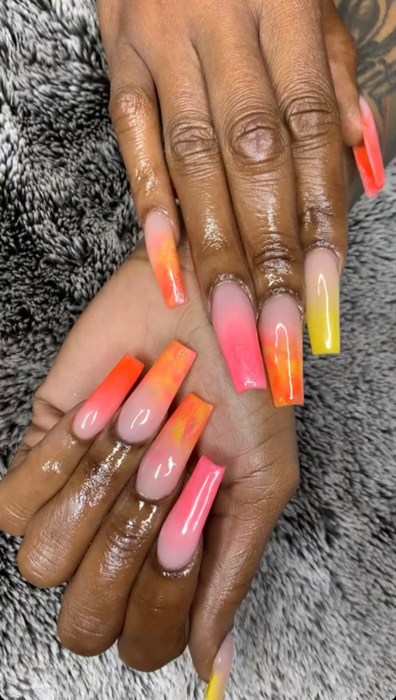 Marble or Glitter Ombre