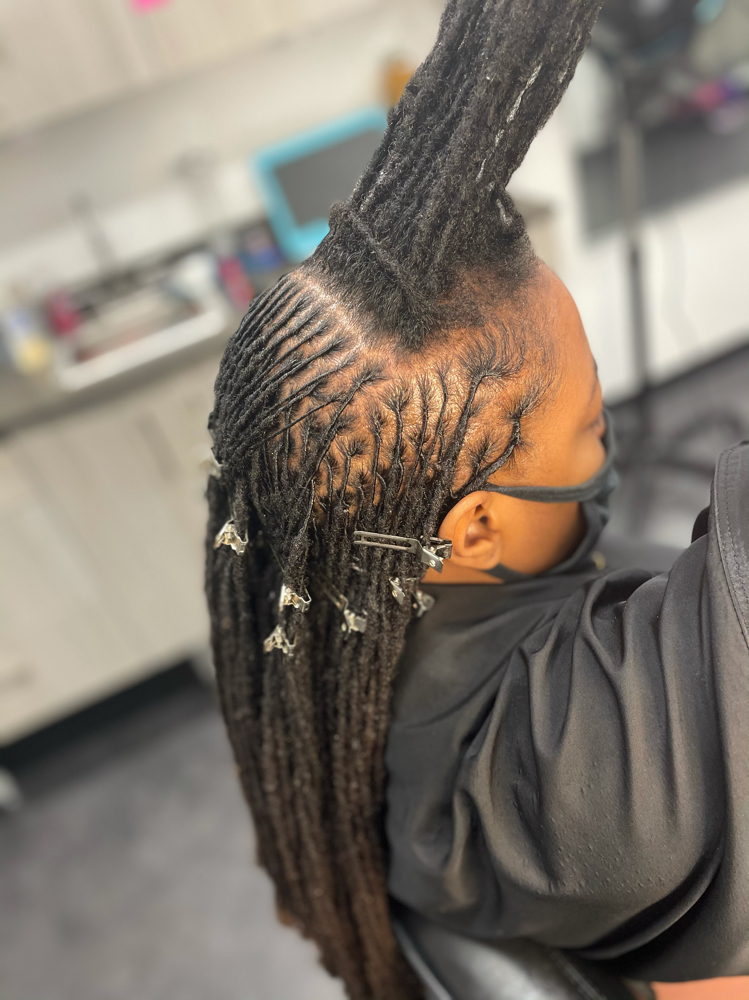 Small Loc Retwist Wash Included