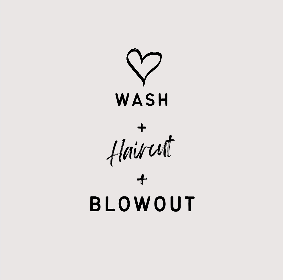 WASH, HAIRCUT, BLOWOUT SPECIAL!