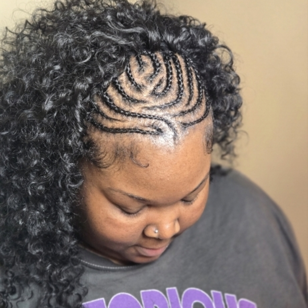 Fulani Braid W Weave at All Styles by Lady in Atlanta, GA
