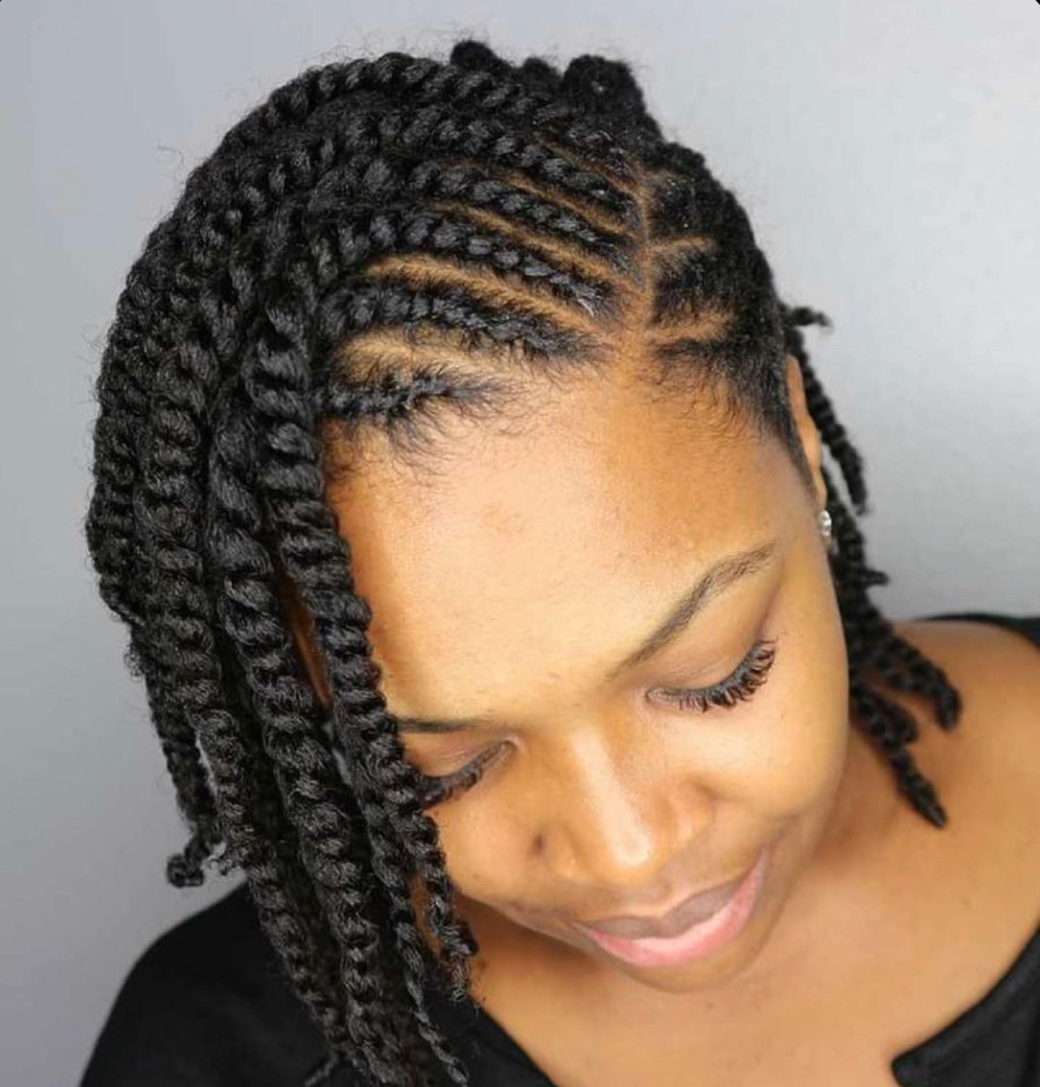 Flat Two Strand Twist