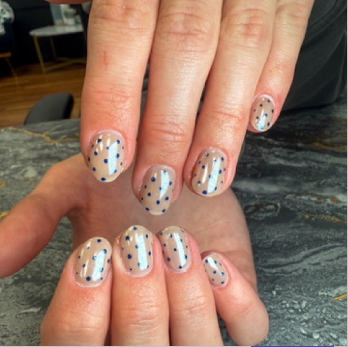 Gel Manicure with Designs at Precision Salon and Spa in Cedar Falls, IA