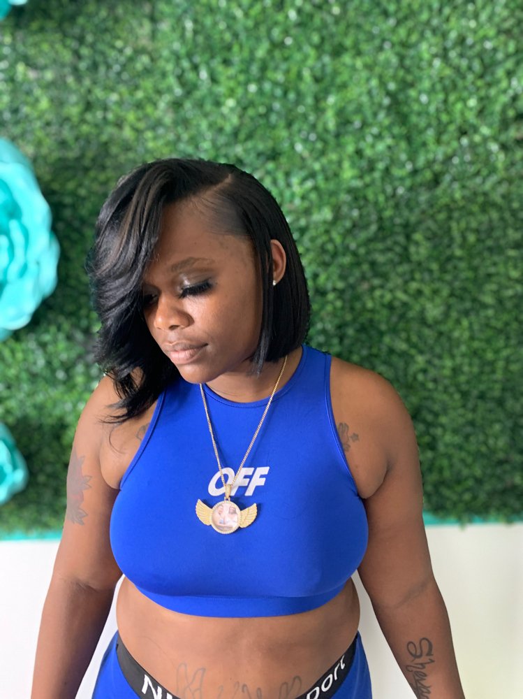 Layered Bang Bob With Leave Out