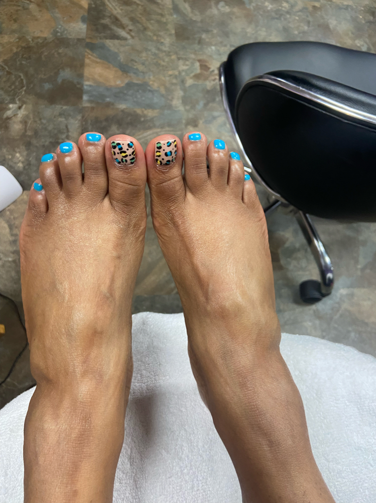 Raw Toe Polish Change (Gel Polish)