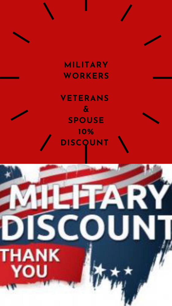 Military Discount-10% OFF