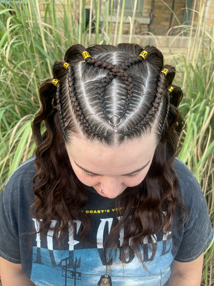Half Head Braids