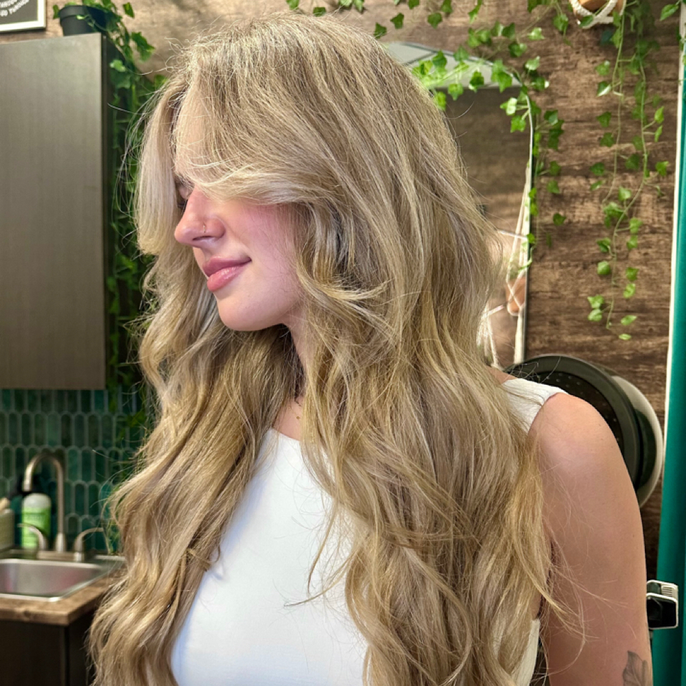 Extension Blow Out at EVERROOT Hair Studio in Austin, TX