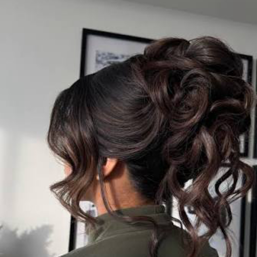 Hair Updo Styling at Vibe Hair Studio in Baldwin City, KS