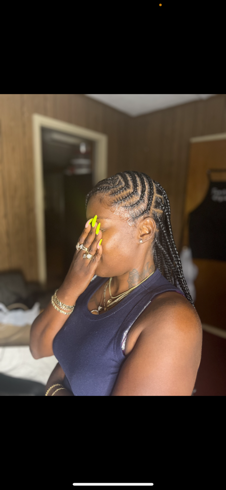 Fulani Braids ( Side Part)