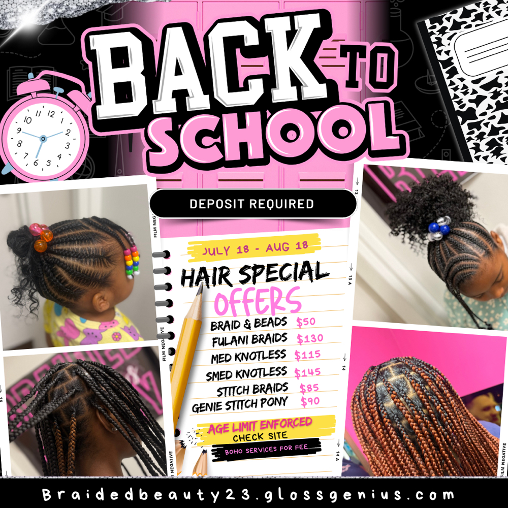 Back To School‼️‼️ 17 And Under at Braided Beauty by Keaha in Columbus, GA
