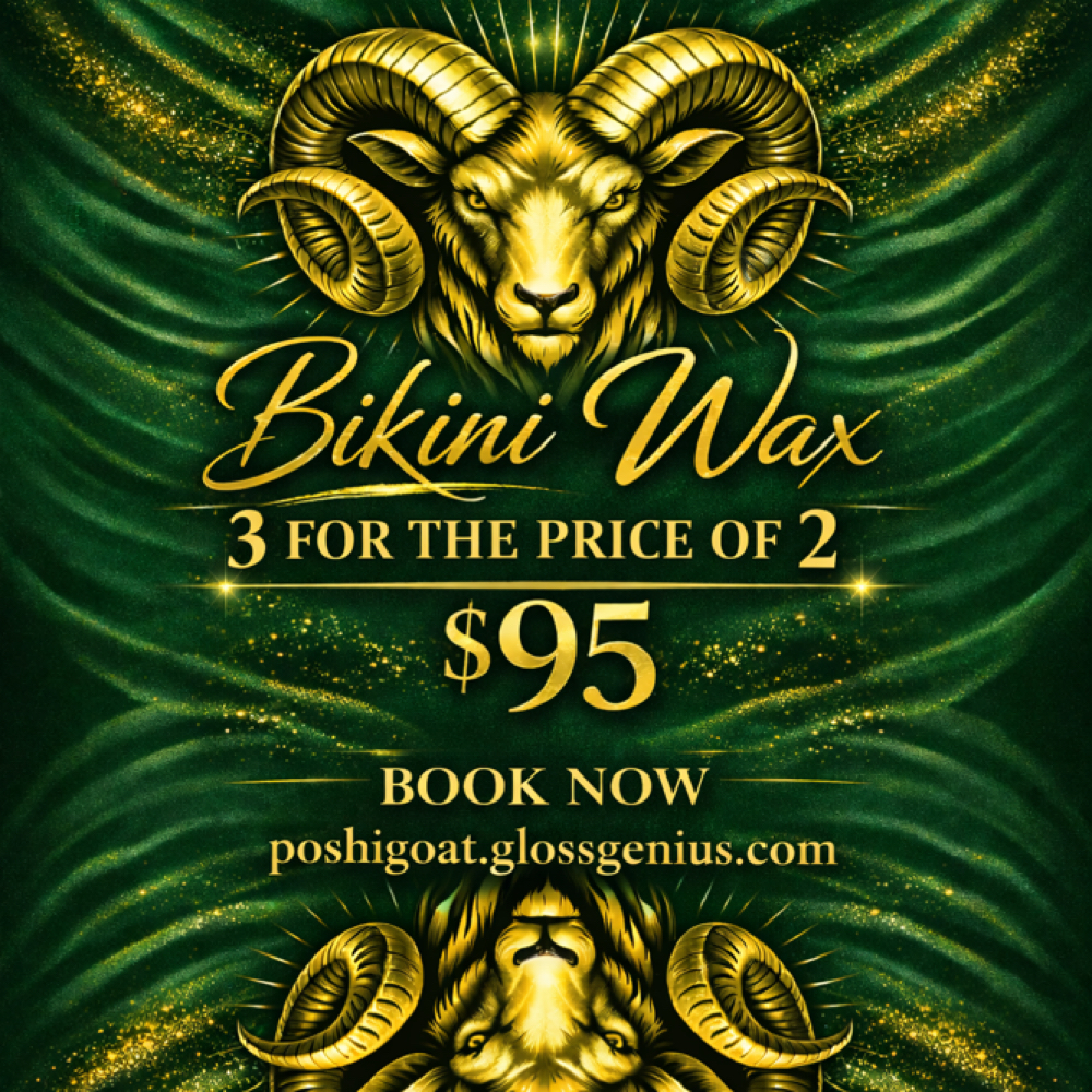 The Bikini Wax Bundle at Poshii GOAT Esthetics in Carmel, IN