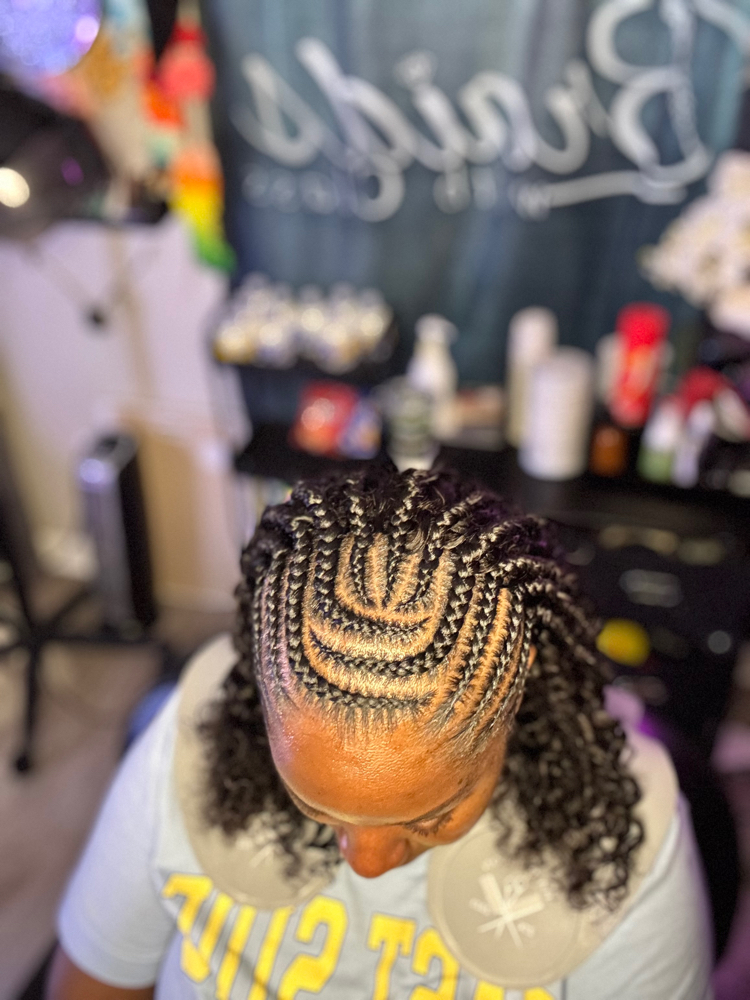 Half Braids Half Sew-In