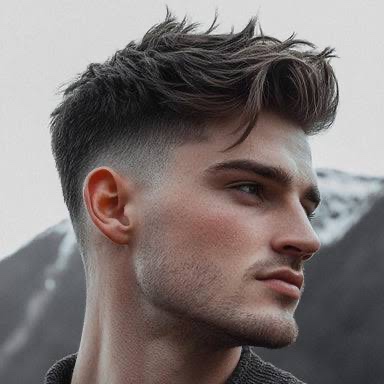 Mens Haircut at Pretzel city barbershop in Freeport, IL