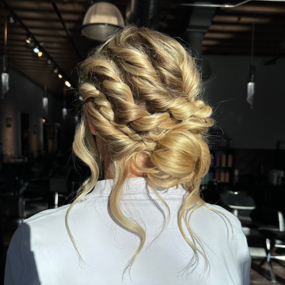 Formal Updo at Snippy Nicky in Greenfield, WI