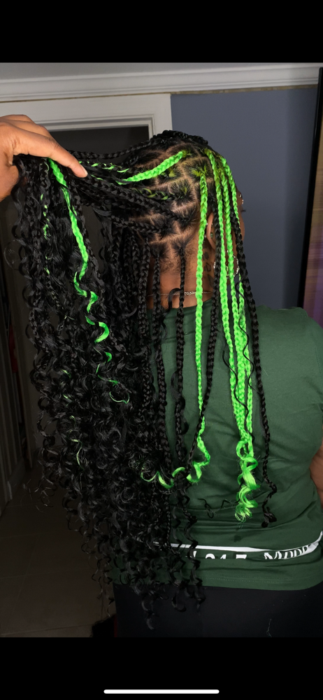 Large Knotless Braids