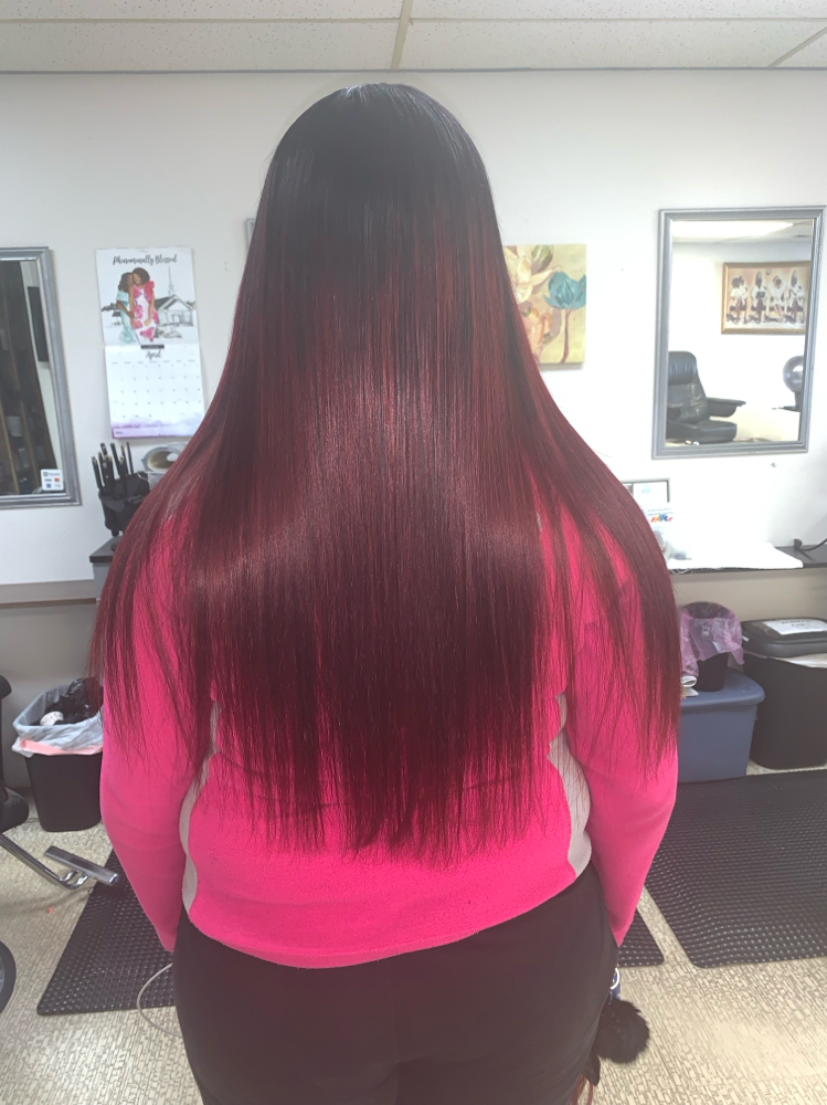 Partial Sew In at In The Kut Salon in Toledo, OH