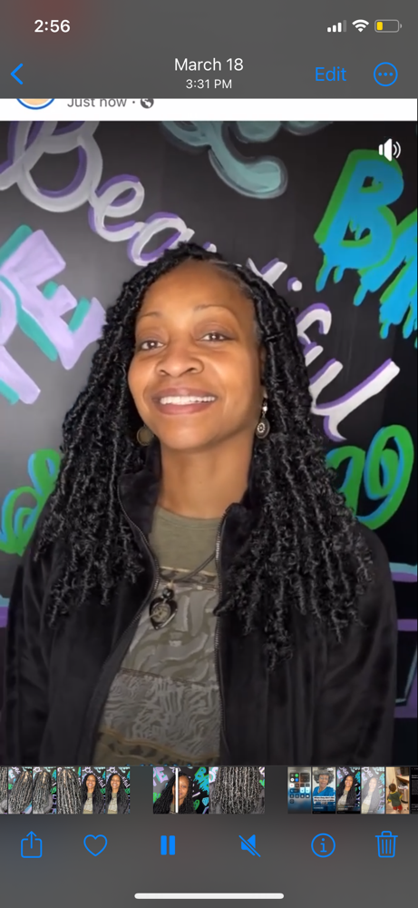 Butterfly Distress Locs/soft Locs