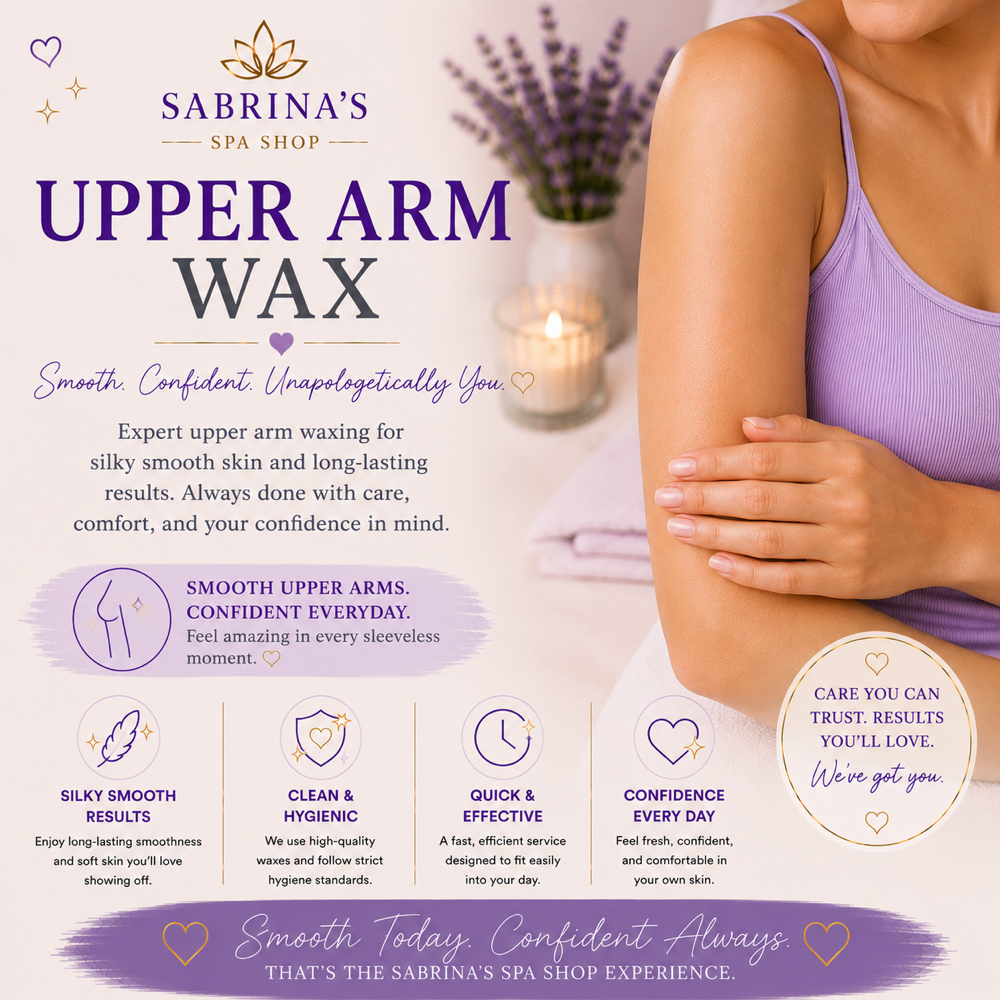 Upper Arm Wax at Sabrina’s Spa Shop in Spring Hill, FL