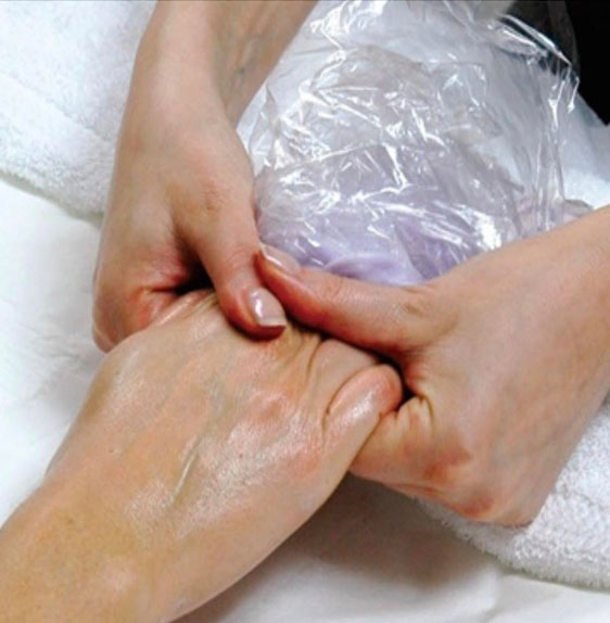 Luxe paraffin wax manicure