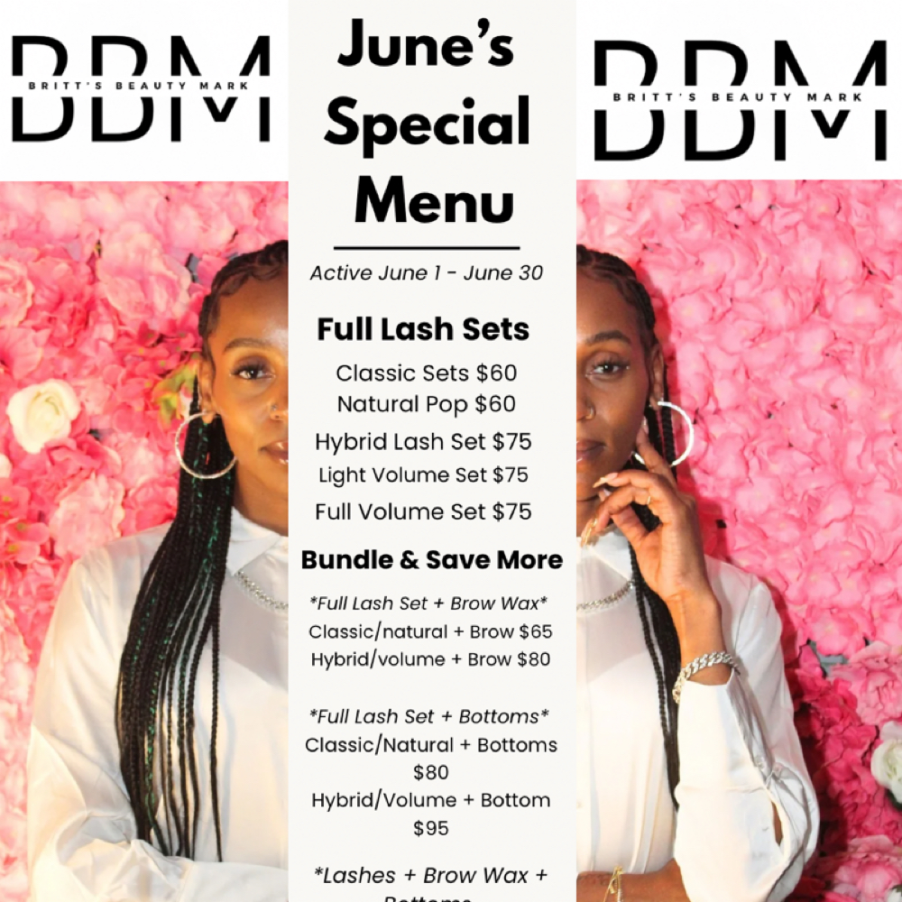 June Deal: Classic/Natural Full Set at Britt's Beauty Mark in Brooklyn, NY