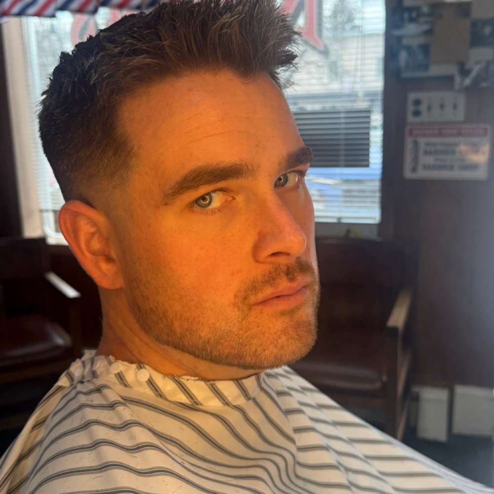 Fade Haircut Design at Ruffini’s Barbershop in West Grove, PA