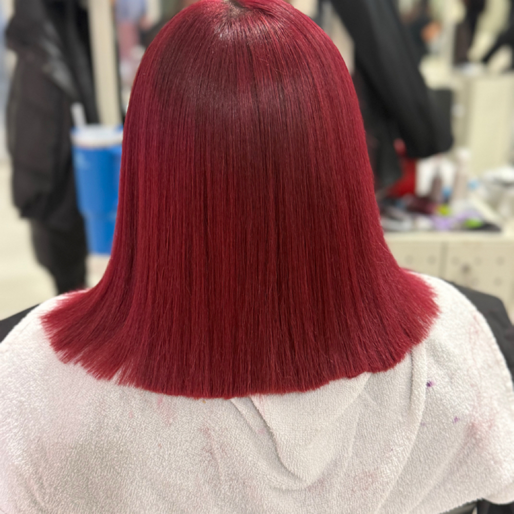 Single Process Custom Color at The Pink Comb in Frisco, TX