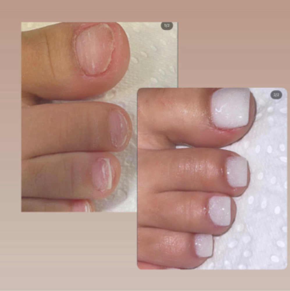 ✨ Acrylic Extension Pedicure at Almo Nail Atelier in Butler, NJ