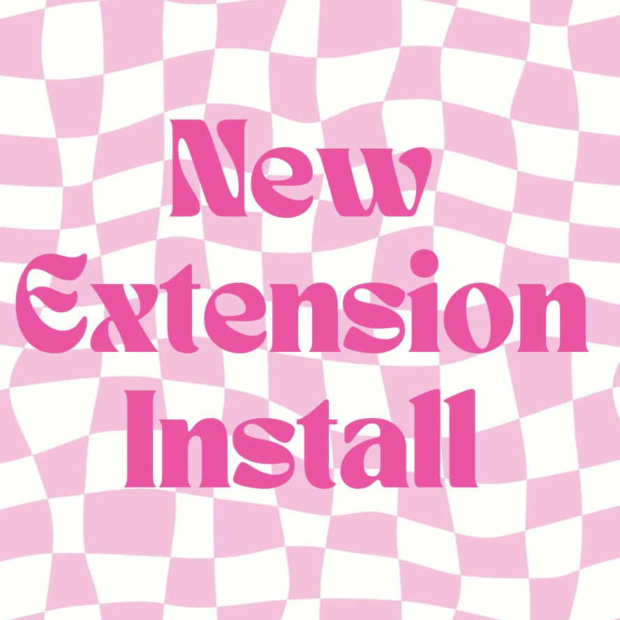 New Extension Install
