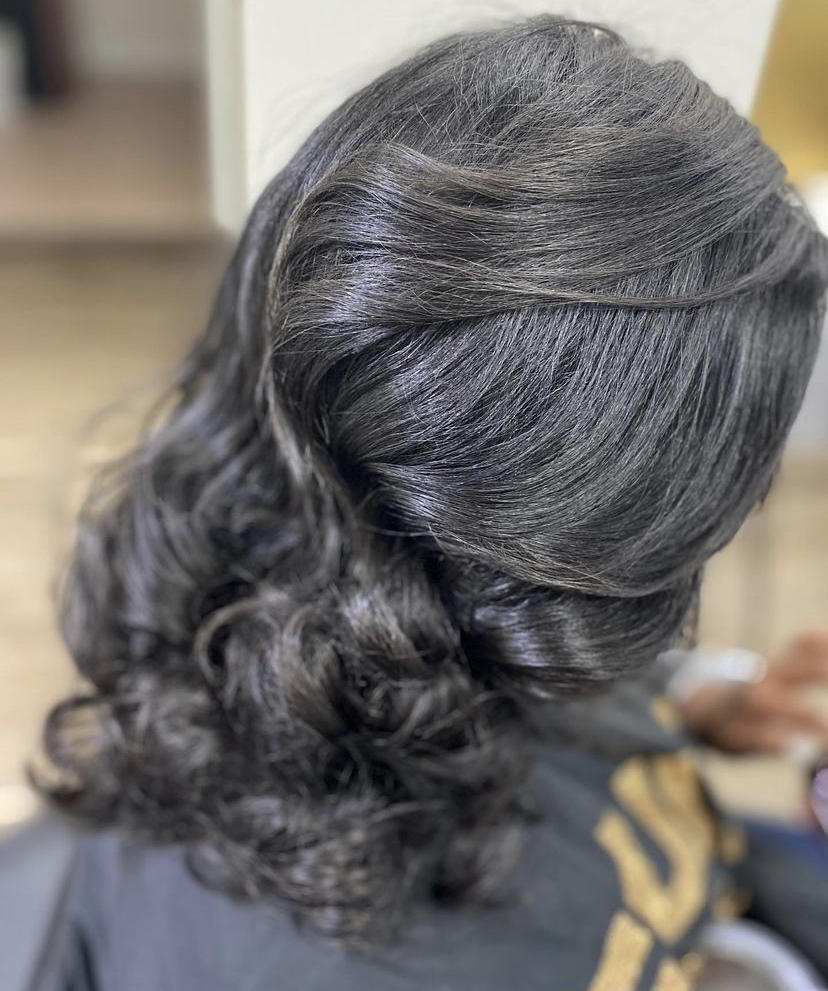 Natural Hair Silk Press