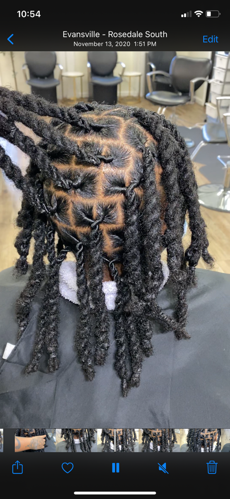 Loc Maintenance W/ 2 Strand Twist