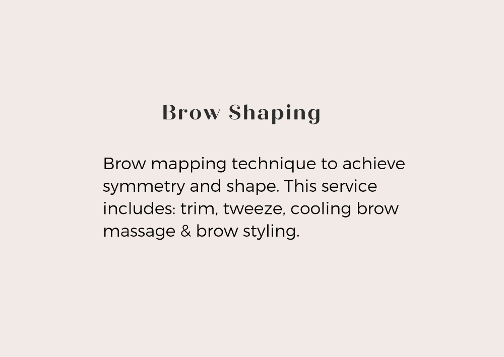 Brow Shaping (Tweeze)