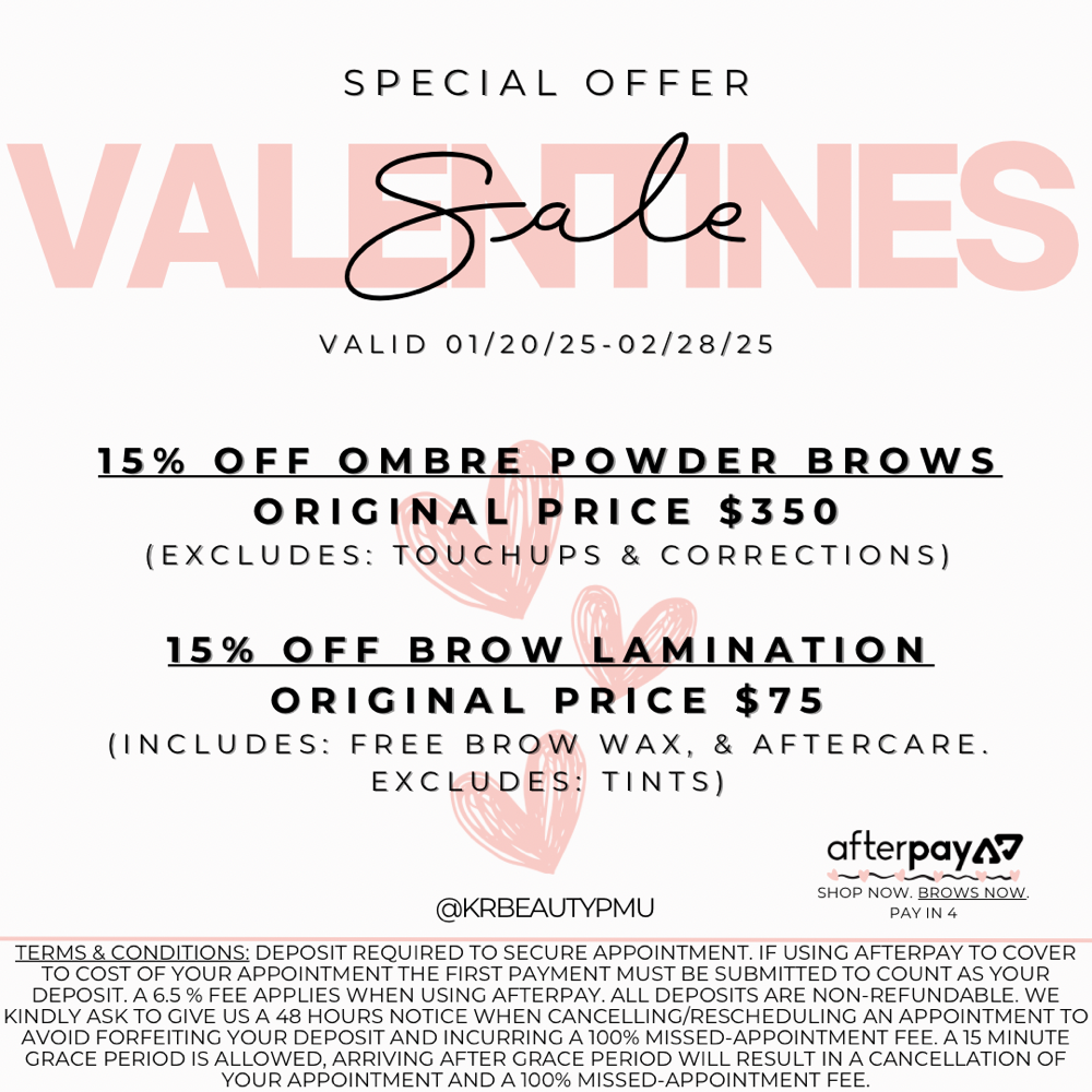 Brow Lamination (Valentines Special