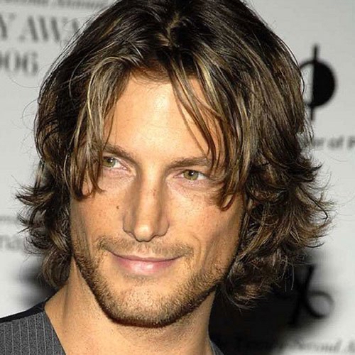 Mens Layered Cut w/Scissors Allover