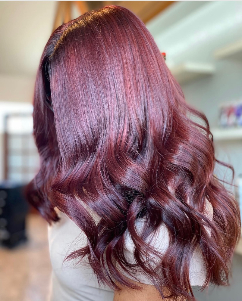 Copper \ Burgundy \ LightBrown at Hair Ink. Styles in Escondido, CA