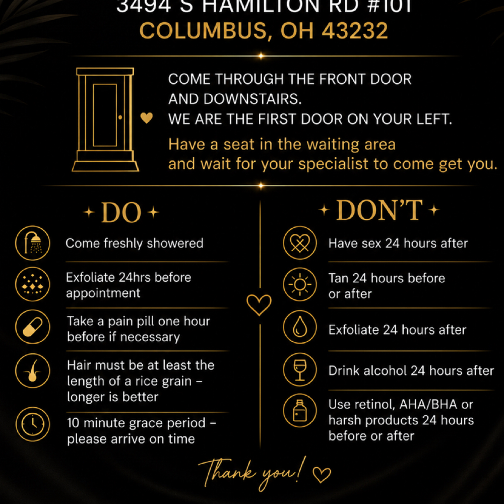 Wax Prep Directions at KS.Envy in Columbus, OH