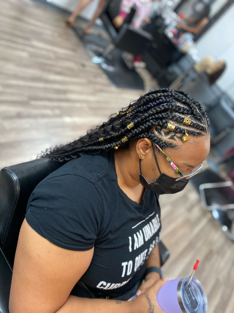 Meduim Goddess Fulani Braids