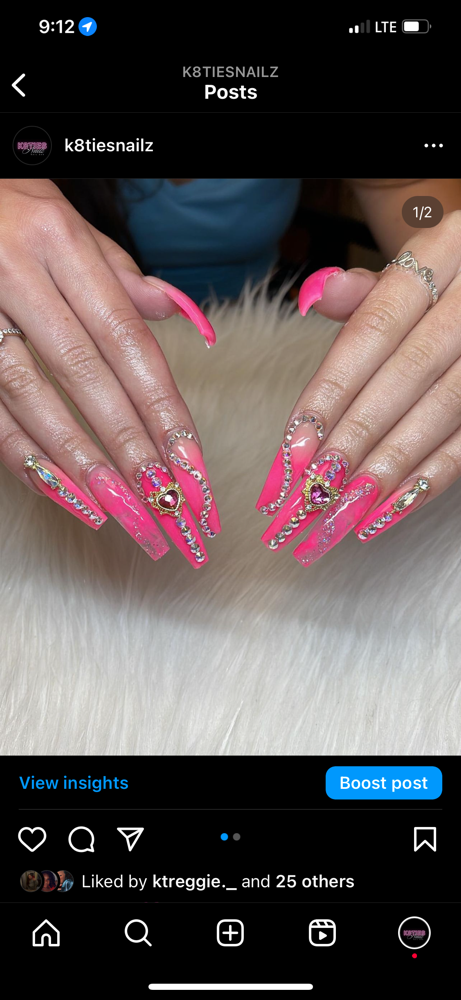 Crystals at Katie’s Nailz in Fayetteville, NC