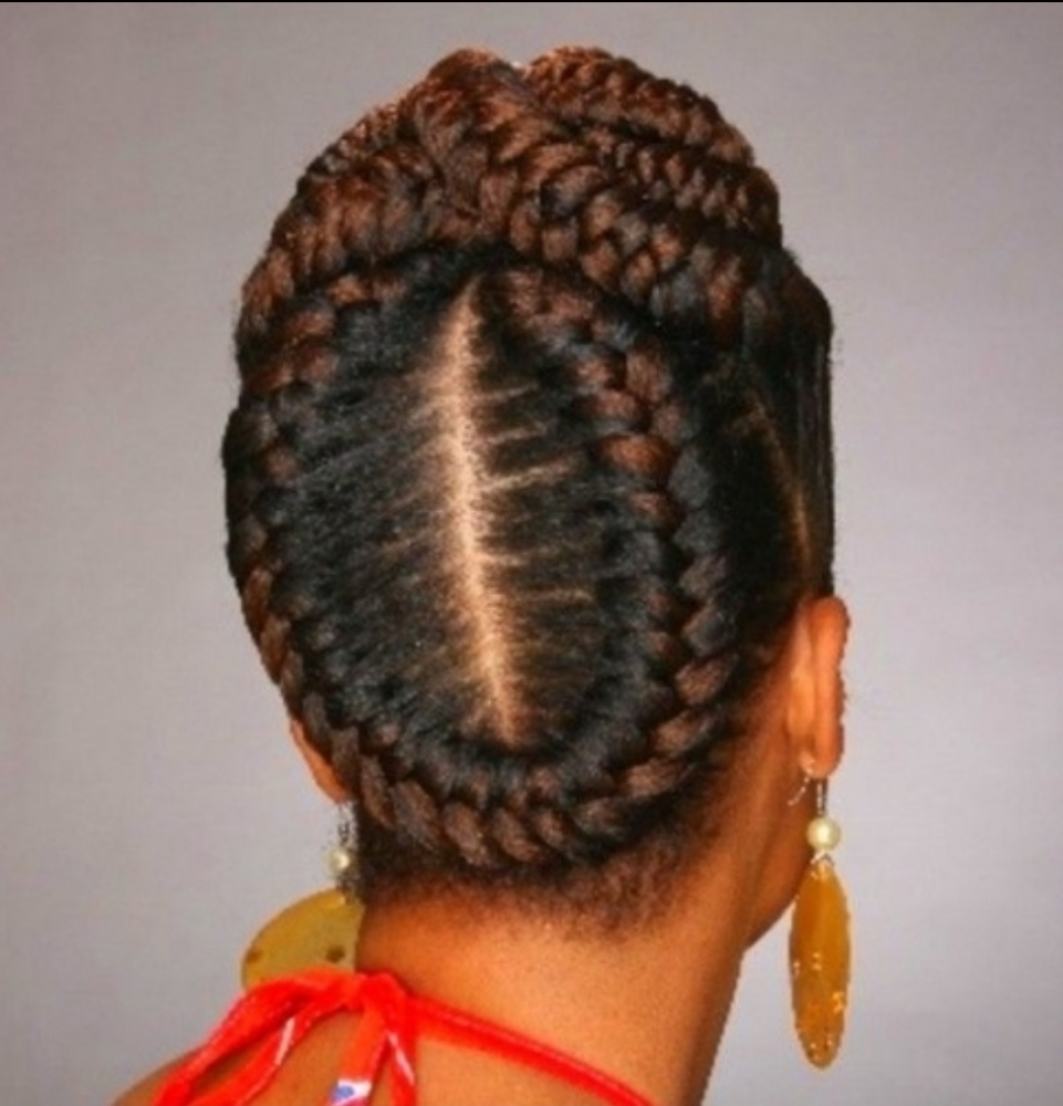 6 GODDESS BRAIDS UP DO