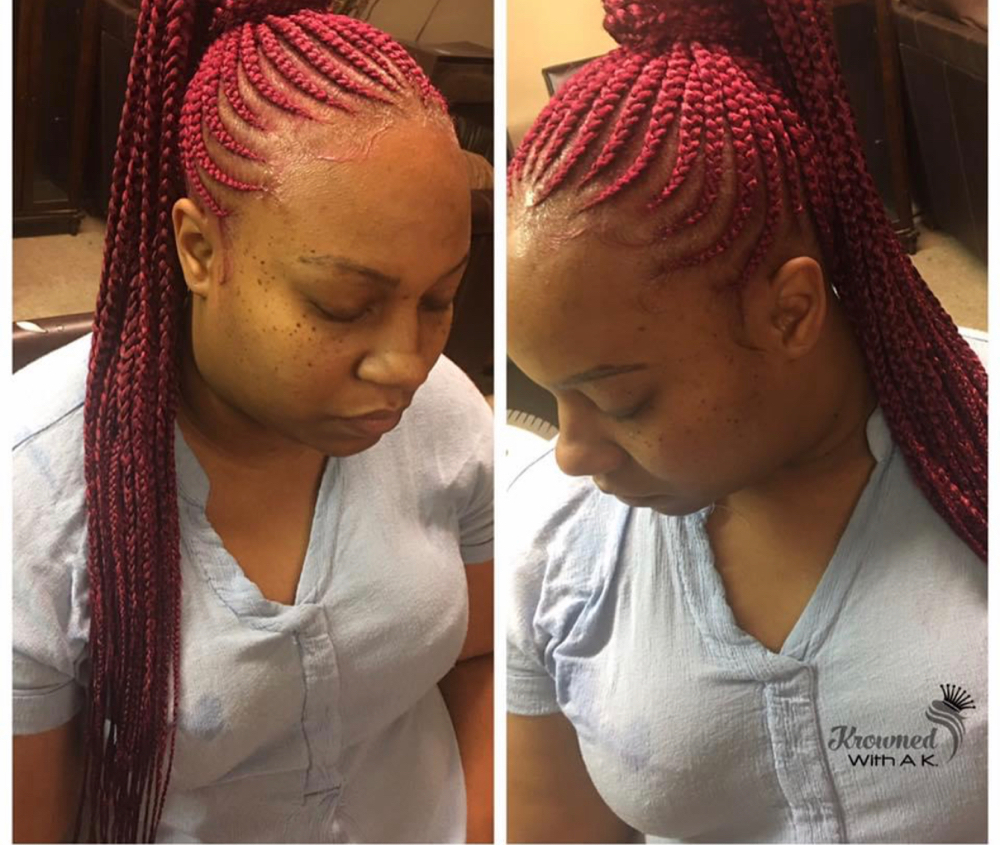 Small Feed in Ponytail