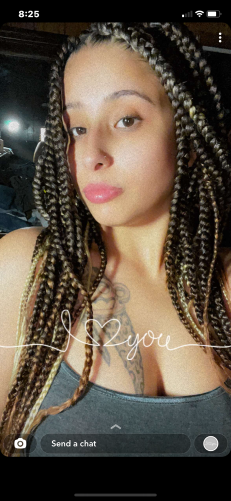 Medium box braids Waist Length